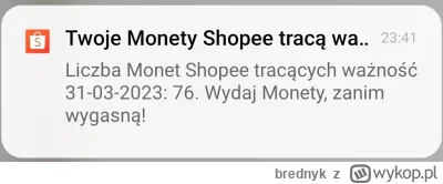 brednyk - Tak, zostawiłem aplikacje Shopee i dostałem powiadomienie

#shopee #allegro...