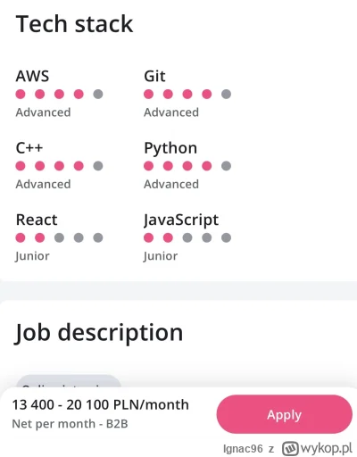 Ignac96 - Czy tylko mi się zdaje, że firmy, to chyba aktualnie po prostu nie szukają ...