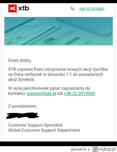 jason676 - #gielda #xtb #synektik znalezione na X