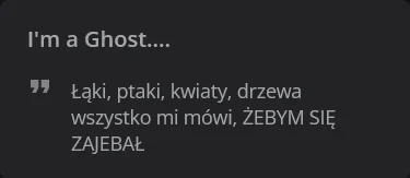 fevo - @LaszanteMiKantare: wiadomość z zaświatów odebrana