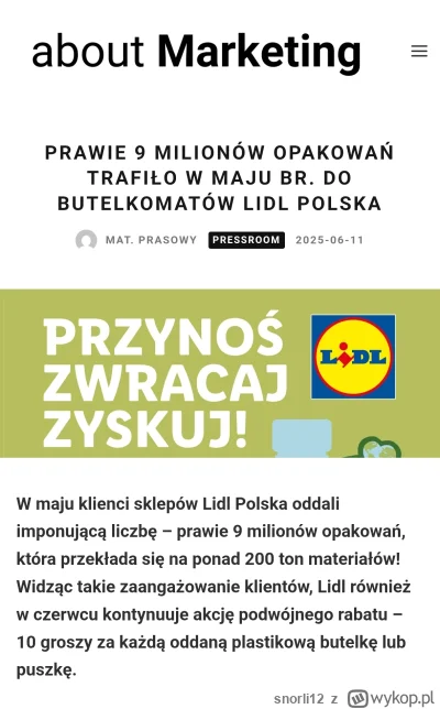 snorli12 - Czemu na Wykopie takie oburzenie o system kaucyjny? Przecież i tak jeździc...