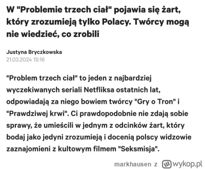 markhausen - Aż mnie skręciło z zażenowania. Powiedzcie mi proszę czy Pani Justyna je...