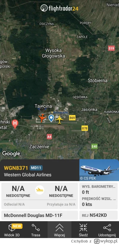 CichyBob - #flightradar24 MD 11 w Rzeszowie (ʘ‿ʘ)