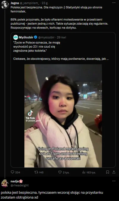 Tamyolo - Pamiętajcie, 101% p0lek doświadczyło molestowania. Zresztą ja dzisiaj też p...