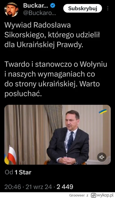 Grooveer - Ukraina niech wie, że Polska nie odpuści kwestii Wołynia
#ukraina #polityk...