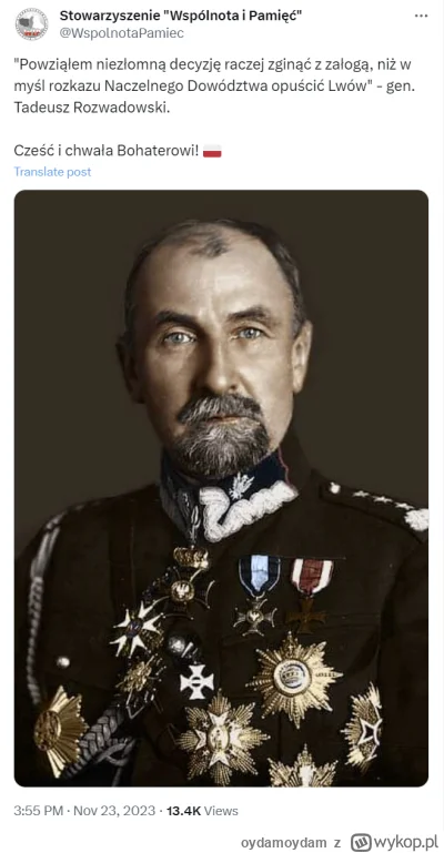oydamoydam - 15 listopada 1918 roku Rozwadowski ustąpił ze stanowiska szefa Sztabu Ge...