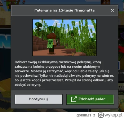 goblin21 - #minecraft

https://www.minecraft.net/en-us/15th-anniversary#MCAnniversary...