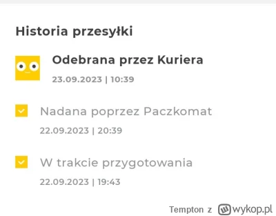 Tempton - Paczka dojdzie w poniedziałek czy we wtorek? Zależy mi na tym, żeby doszła ...