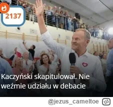 jezus_cameltoe - #2137 #polityka #wybory #heheszki 

To znak że coś niewiarygodnego w...