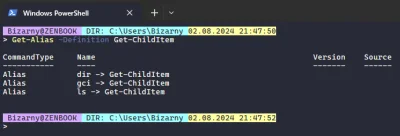 L3gion - Domyślne aliasy PowerShell to idealny przykład, że jego składnię pisał sam s...