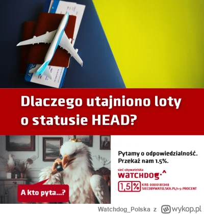 WatchdogPolska - Czy można utajnić informacje dotyczące lotów o statusie HEAD z 2021 ...
