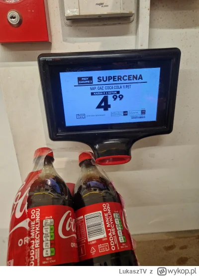LukaszTV - Biedronka ma już w ofercie butelki z kaucją ( ͡º ͜ʖ͡º) Mmm Coca-Cola
#bied...
