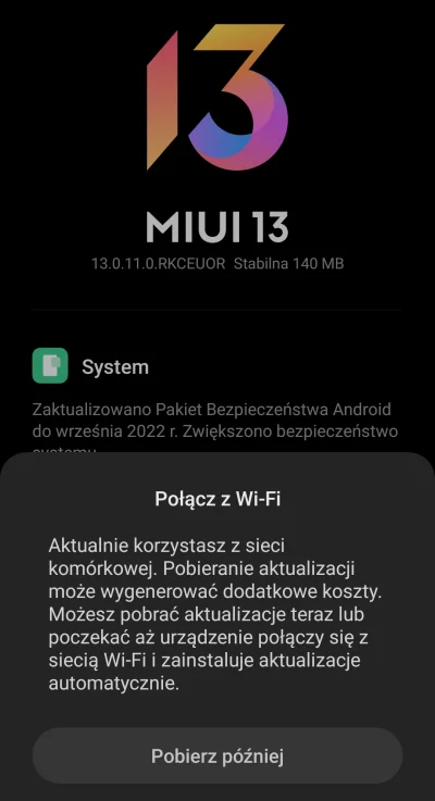 WykopowyInterlokutor - Mam problem ma moim Xiaomi, nie mogę pobrać aktualizacji andro...