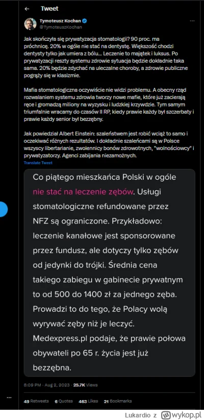Lukardio - https://twitter.com/TymoteuszKochan/status/1686801342214402066

#polska #n...