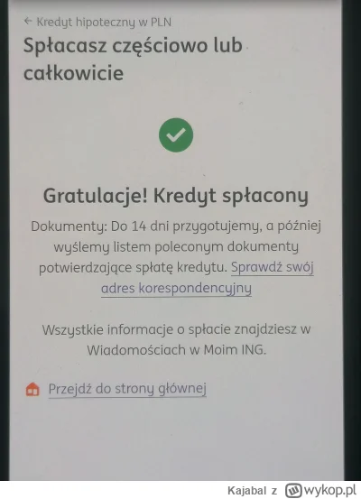 Kajabal - @rajdi: Gratulacje, ja 2 miesiące temu też spłaciłem homonto. Zajebiste ucz...