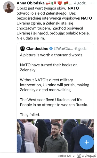 dedler123 - Jak przeglądam Twittera po wczorajszym szczycie NATO, to największą ironi...