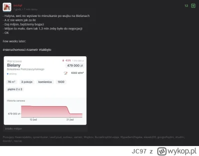 JC97 - Kolejny odcinek wyjaśniania farmazona

To jest ta oferta na zametr: https://za...