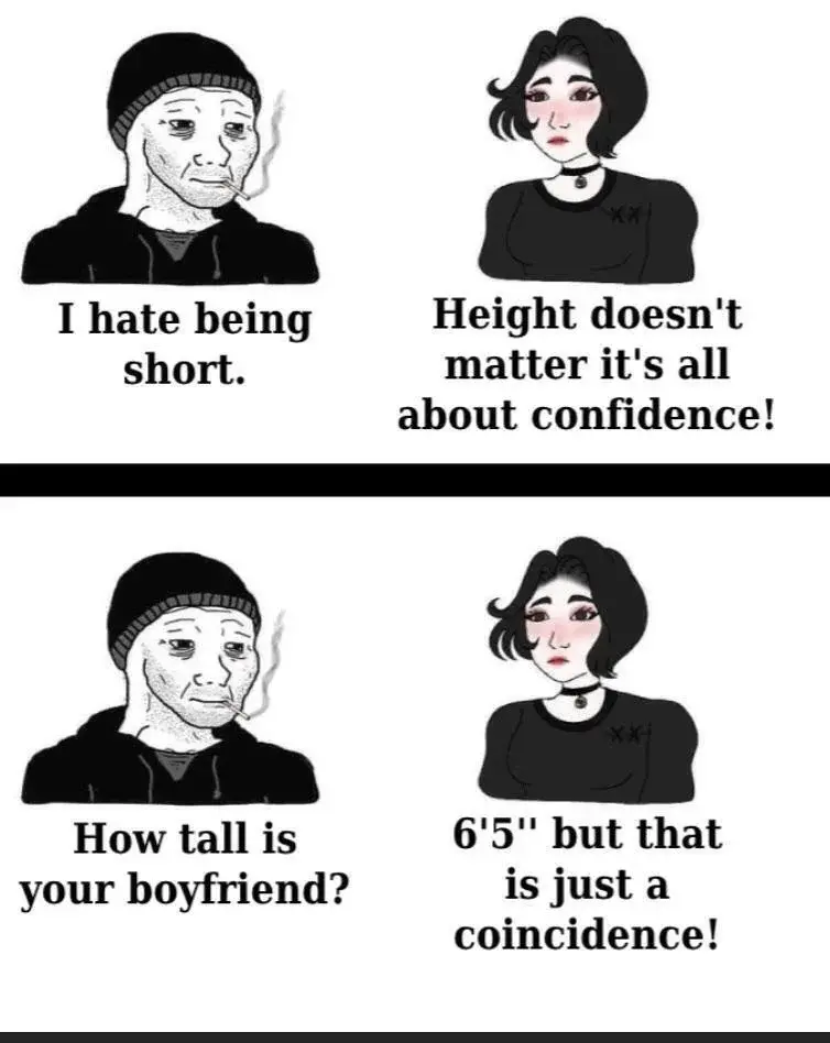 haosik - Ehh

#wzrost #depresja #manlet #przegryw #blackpill #logikarozowychpaskow #l...