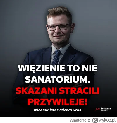 Amatorro - Gdyby kogoś zastanawiało, czemu Woś tak wierzga w sprawie utraty immunitet...