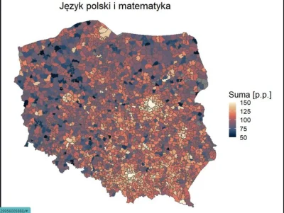 czykoniemnieslysza - Mapa wyników z egzaminu ósmoklasisty 2024 – polski i matematyka
...