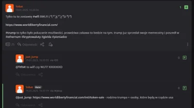 andrey7 - Kolega @Yebat z tagu dobrze polecił. 
Trzeba było kupować WLFI (projekt rod...