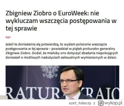szef_foliarzy - A jak tam pedofilska afera #euroweek grzana swego czasu na Wykop??? Z...