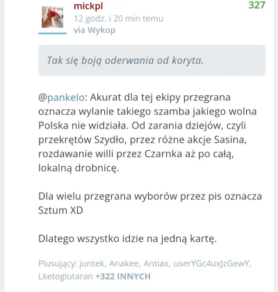 pieknylowca - Jprdl, jak 328 wykopków mogło uznać że ktokolwiek z obecnych rządzących...