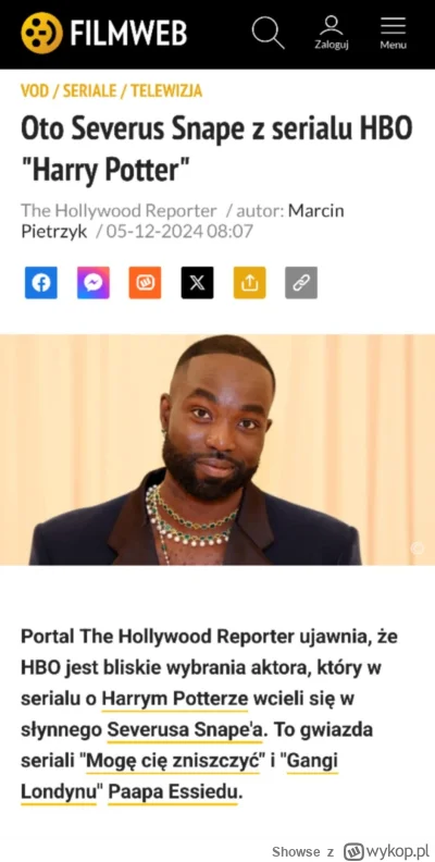 Showse - Czarny Pan powróci!
#harrypotter #seriale #hbo #bekazlewactwa #przypadkowymu...