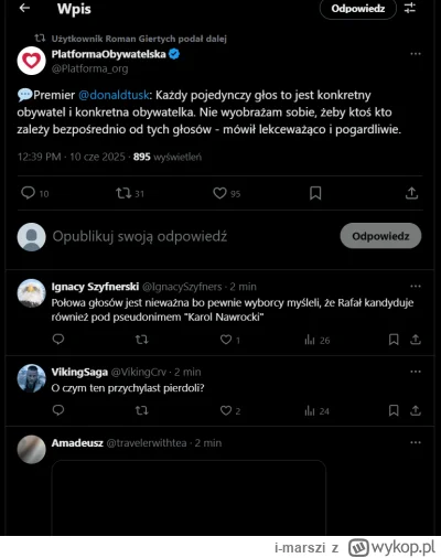 i-marszi - @onufry_zagloba: 
Ten twiter to niezła patologia. Na wykopie jest chyba je...