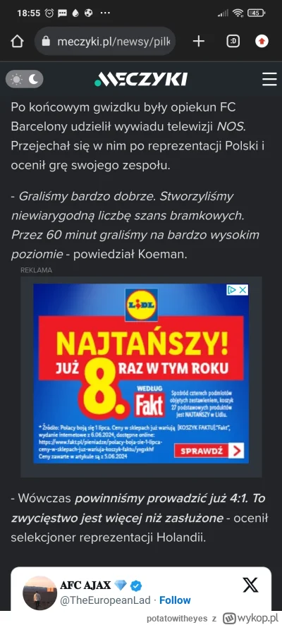 potatowitheyes - @joseone za takie gównodziennikarstwo jakie prezentuje portal meczyk...