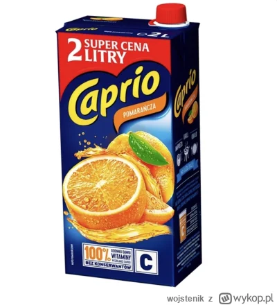 wojstenik - Kupiłem wczoraj sok caprio i jestem miło zaskoczony, dobry smak (nie taki...