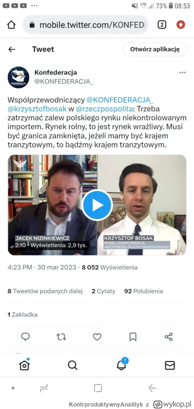 KontrproduktywnyAnalityk - To oni są wolnorynkowi czy nie są??

- Ej Konfederacja, ja...