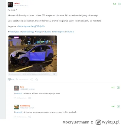 MokryBatmann - @hyrq: Zobacz to: https://www.youtube.com/watch?v=pJf35-5JzVo  Mam bek...