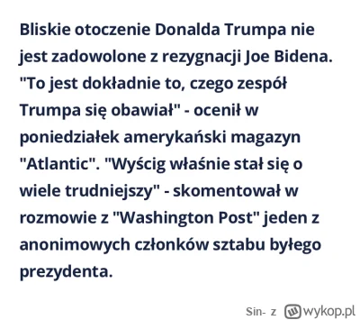 Sin- - Ale jak to? Już ogłoszono przecież na wykopie, że Trump wygrał wybory ( ͡° ͜ʖ ...