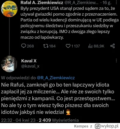 Kempes - #bekazprawakow #ziemkiewicz #trump #polityka #heheszki 

Ziemniak to jednak ...