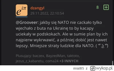 mial85 - @Little_Makak: nie no nikt tak nie pisał xd 

-NATO interweniuje w Rosji