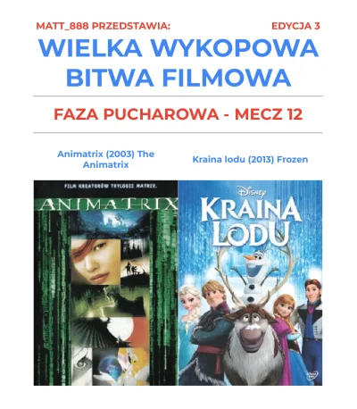 Matt888 - WIELKA WYKOPOWA BITWA FILMOWA - EDYCJA 3!

Tag do obserwacji lub czarnolist...