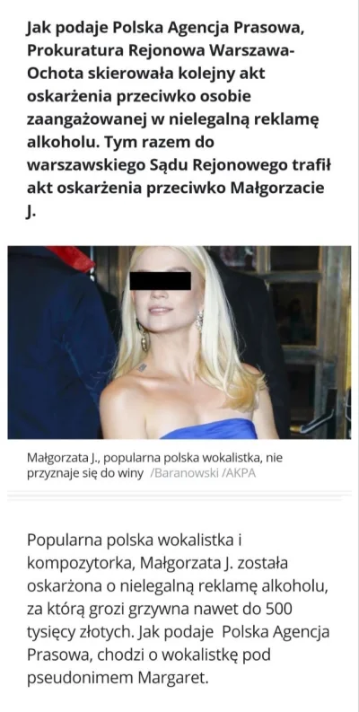 m.....n - Małgorzata J., pseudonim "Margaret".
Jak dobrze, że funkcjonuje u nas ochro...