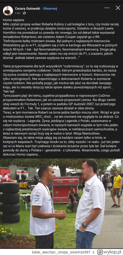 lubiewachacstopy_siostrze997 - #f1 #kubica
Eeeeeeeee
Fot. Gerwazy Cugoski