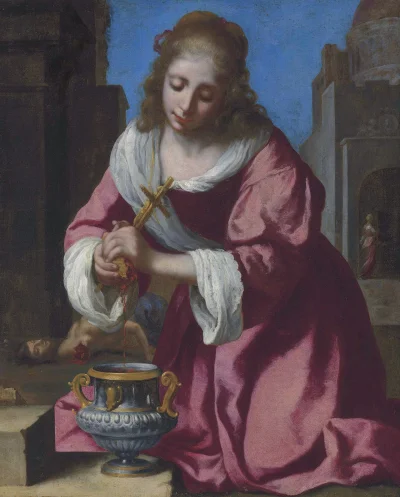 Loskamilos1 - Święta Prakseda to obraz przypisywany osobie Johannesa Vermeera, który ...