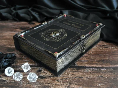 Apaturia - Skrzynka-książka w klimatach #baldursgate - w końcu udało mi się zrobić je...