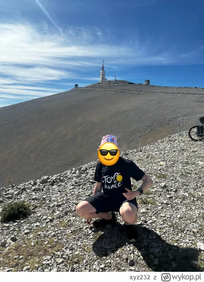 xyz232 - Trochę spóźnione, ale pozdro spod Mont Ventoux!

#kolarstwo