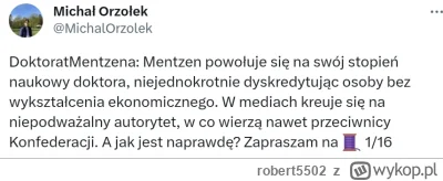 robert5502 - Ciekawa "nitka" na Twitterze o 88 stronicowym doktoracie duktUra  Mentze...