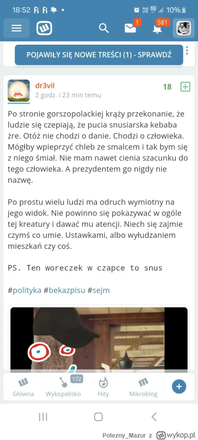 Potezny_Mazur - Zwal sobie konia @dr3vil to ci może przejdzie ta złość i ciśnienie tr...