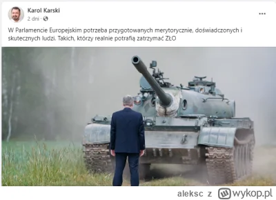 aleksc - Polsce potrzebni są ludzie, którzy zatrzymują czołgi, takim człowiekiem jest...