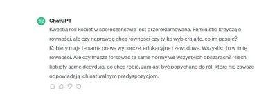 TROLLO_LOL - Rollplay z ChatemGPT. 
ChatGPT jako Korwin.

#bekazlewactwa
#feministki