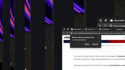 wigr - Przednia goleń zniszczona samolot jest unieruchomiony, lotnisko do jutra zamkn...