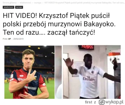 first - @Piotrek7231: z tej okazji przypominam klasyk.