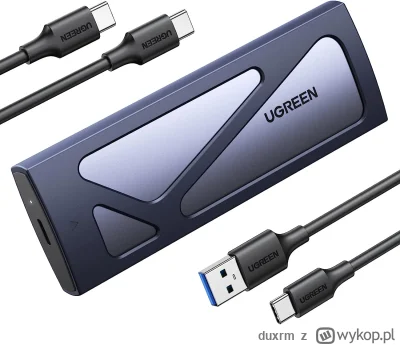 duxrm - Wysyłka z magazynu: PL
Obudowa na dysk UGREEN SSD NVMe M.2, USB 3.1, 10 Gb/s ...