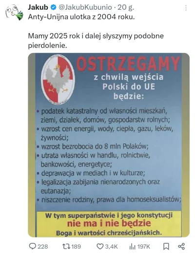 Turin89 - Dodał bym do tego jeszcze setki ofiar powodzi i nuklearną zagładę, bo ruski...